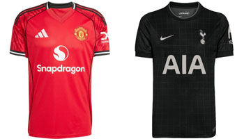 Man United v Spurs 2025-26 Kits