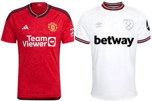 Man United v West Ham 2023-24 Shirts