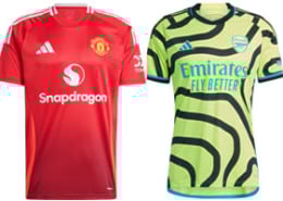 Manchester United v Arsenal 2024-25 Kits