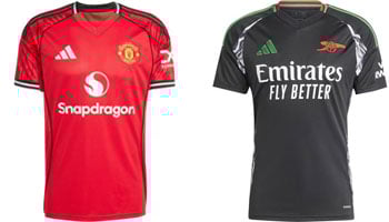 Manchester United v Arsenal 2025-26 Kits