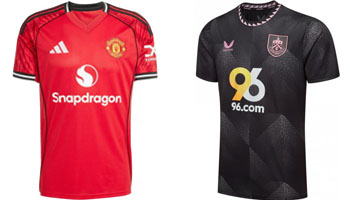 Manchester United v Burnley 2025-26 Kits