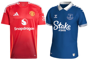 Manchester United v Everton 2024-25 Kits