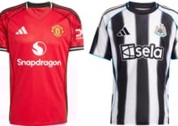 Manchester United v Newcastle United 2025-26 Kits