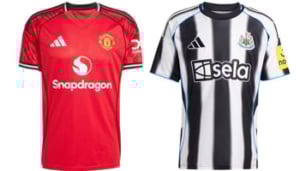 Manchester United v Newcastle United 2025-26 Kits