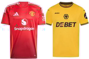 Manchester United v Wolves 2024-25 Kits