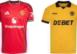 Manchester United v Wolves 2025-26 Kits