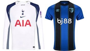 Spurs v Bournemouth 2025-26 Kits