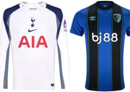 Spurs v Bournemouth Kits Portfolio Home Page