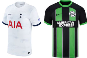 Spurs v Brighton 2023-24 Shirts