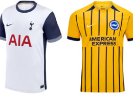 Spurs v Brighton 2024-25 Kits