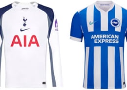 Spurs v Brighton 2025-26 Kits