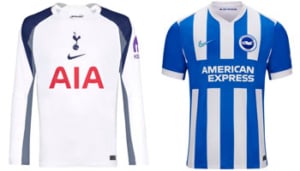 Spurs v Brighton 2025-26 Kits