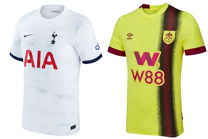 Spurs v Burnley 2023-24 Shirts