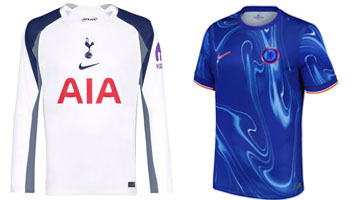 Spurs v Chelsea 2025-26 Kits
