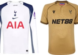 Spurs v Crystal Palace 2025-26 Kits