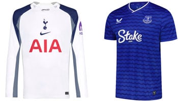 Spurs v Everton 2025-26 Kits