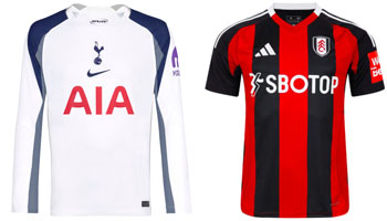 Spurs v Fulham 2025-26 Kits