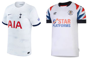 Spurs v Luton Town 2023-24 Shirts