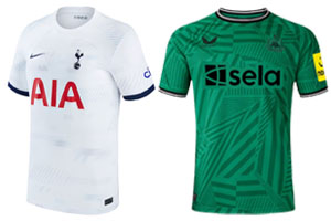 Spurs v Newcastle 2023-24 Shirts