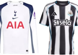 Spurs v Newcastle 2025-26 Kits
