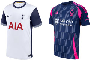 Spurs v Nottingham Forest 2024-25 Kits