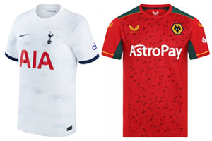 Spurs v Wolves 2023-24 Shirts