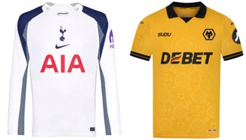 Spurs v Wolves 2025-26 Kits