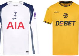 Spurs v Wolves 2025-26 Kits