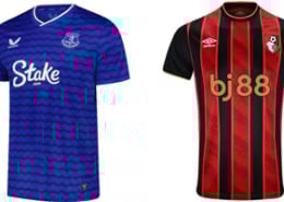 Everton v Bournemouth 2025-26 Kits