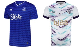 Everton v Bournemouth 2025-26 Kits