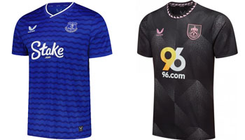Everton v Burnley 2025-26 Kits