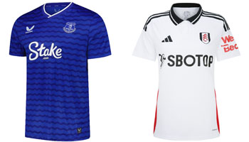 Everton v Fulham 2025-26 Kits