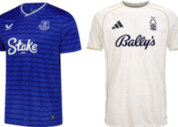 Everton v Nottingham Forest 2025-26 Kits