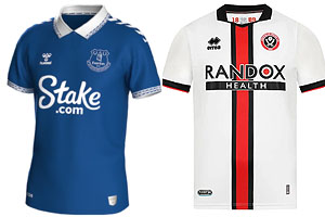 Everton v Sheffield United 2023-24 Shirts