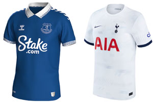 Everton v Spurs 2023-24 Shirts