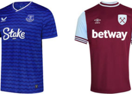 Everton v West Ham 2025-26 Kits