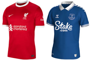 Liverpool v Everton 2023-24 Shirts