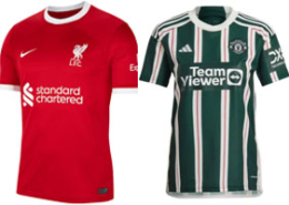 Liverpool v Man United 2023-24 Shirts