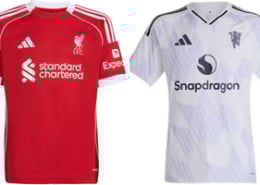 Liverpool v Man United 2025-26 Kits
