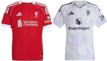 Liverpool v Man United 2025-26 Kits