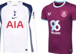 Spurs v Burnley 2025-26 Kits