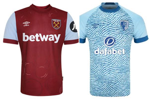 West Ham v Bournemouth 2023-24 Shirts