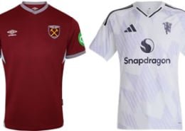 West Ham v Man United 2025-26 Kits