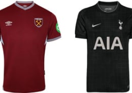 West Ham v Spurs 2025-26 Kits