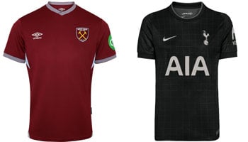 West Ham v Spurs 2025-26 Kits
