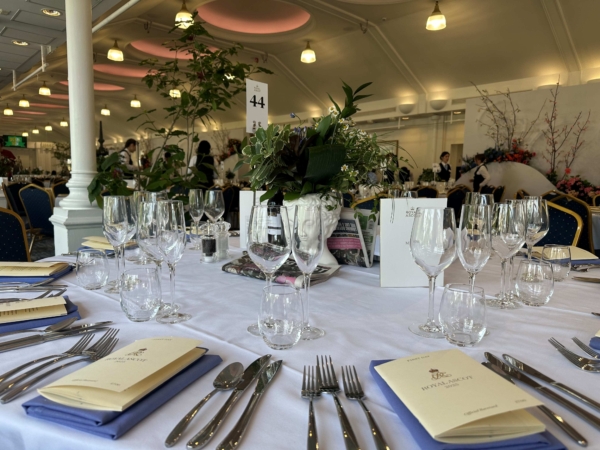 Royal Ascot Pavilion Table Setting 1