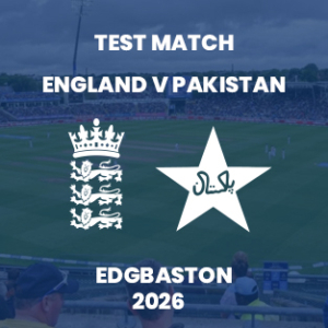 England v Pakistan Hospitality Package – Test Match Cricket at Edgbaston