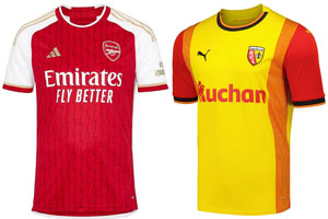 Arsenal v Lens 2023-24 Shirts