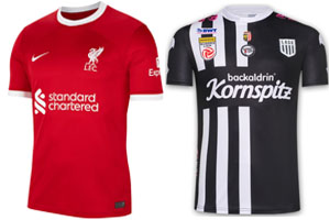 Liverpool v LASK 2023-24 Shirts