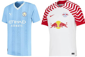 Manchester City v RB Leipzig 2023-24 Shirts